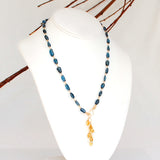 London Blue Topaz and Citrine Necklace