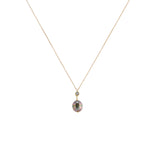 Saltwater Pearl Drop Necklace with White Topaz
