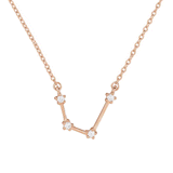 Aquarius Diamond Necklace in 14K Rose Gold