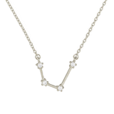 Aquarius Diamond Necklace in 14K White Gold