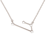 Aries Diamond Necklace in 14K White Gold