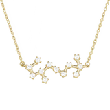 Scorpio Diamond Necklace in 14K Yellow Gold