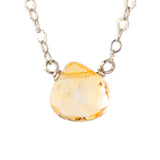 Single Stone Briolette Gemstone Necklace - Click for Additional Gemstone Options