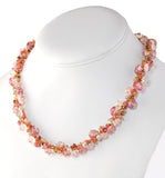 Pink Sapphire, Tourmaline, Amethyst, Topaz and Yellow Sapphire Necklace